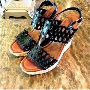 Montego Bay Club Platform Wedges ,sandals shoe